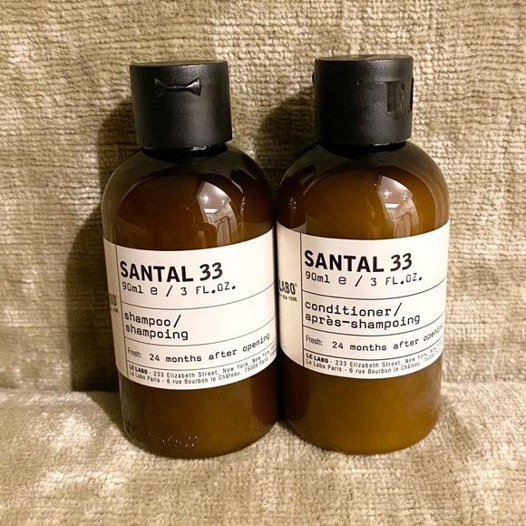 Le Labo Hair Le Labo Santal 33 Travel Shampoo Conditioner Set 3oz